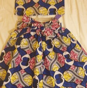 Midi Skirt w/matching Headwrap